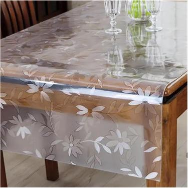 Imagem de Tala de mesa transparente 1,5 mm de mesa de mesa de mesa de mesa macio translúcida translúcida e translúcida tampa de mesa de mesa de mesa para cozinha, b 1,5 mm, 60x100cm