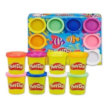 Imagem de Massa de Modelar Playdoh com 8 Potes Arco-íris - Hasbro