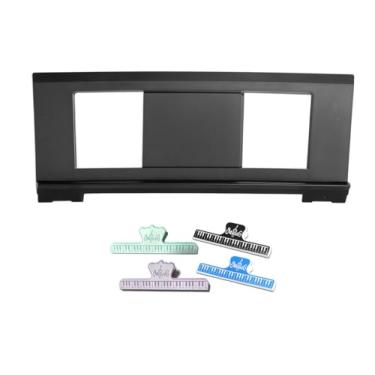 Imagem de Gorbado Suporte de música para partituras, compatível com Yamaha Music Sheet Stand adequado para vários modelos de teclado, estável e durável, suporte de partituras de teclado com 2 clipes de livro de