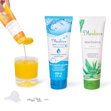 Imagem de Frascos de loção pacote com 3 (total de 425 g) garrafas de plástico para mulheres, recipientes secretos de suco para eventos esportivos de cruzeiro concerto