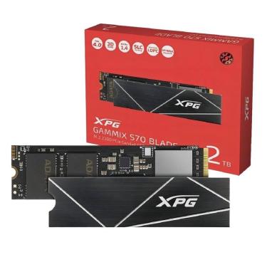 Imagem de SSD XPG S70 Blade 2TB, M.2 NVMe 2280, 3D NAND, Leitura 7400MB/s e Gravação 6400MB/s