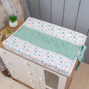 Imagem de Trocador Americano Anatômico Plastificado De Comoda Luxo - Miguel Baby