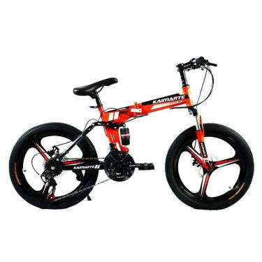 Imagem de Bicicleta Aro 20 Cityfold Bike 21 Vel Marchas Freio A Disco Vermelho WCT Fitness