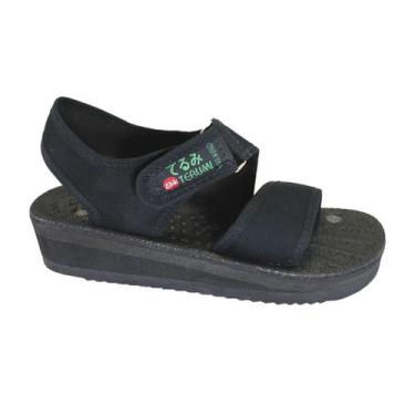 Imagem de Sandália Magnético Com Salto Any Preto 39/40 Par - Terumi