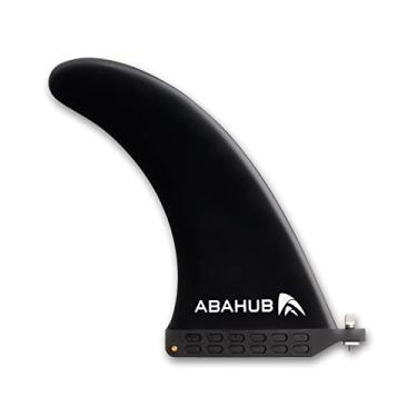 Imagem de Abahub 8'' 9'' 10'' SUP de uma quilha central, sem parafuso de quilha de ferramenta, Fibra de vidro reforçado 8, 9, 10 polegadas SUP de finas de substituição para prancha de surf, prancha de raquete Stand-up, longboard, preto/azul/branco