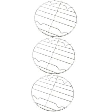 Imagem de Kit 3 Peças Descanso De Mesa Aramado Para Servir Pratos Descanso De Panela Aço Inox (3pcs)