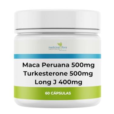 Imagem de Maca Peruana 500mg + Turkesterone 500mg + Long J - 60 Doses
