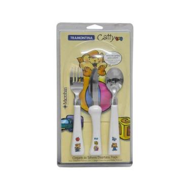 Imagem de Conjunto de Talheres Inox 3 peças Infantil - Tramontina