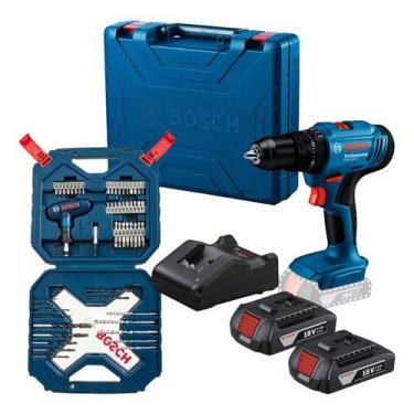 Imagem de Furadeira Parafusadeira Impacto Gsb 183 Li Com Kit 54 Peças - Bosch, B