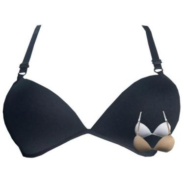 Imagem de Kit 2 Sutiãs Infantil Liso Básico Alça Ajustável Fecho Costas Meninas 