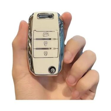 Imagem de Capa De Chave Flip Para Carro KIA TPU Fob Para Rio 3 K2 K3 K4 K5 Sport