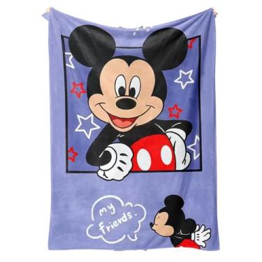 Imagem de Cobertor SANMU Flannel Soft Anime Mickey 300g poliéster