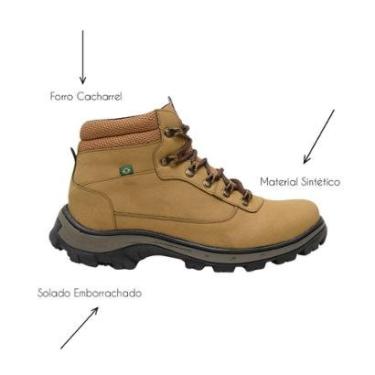 Imagem de Bota Adventure Masculina Conhaque Tênis Casual Tamanho:39;Cor:;Genero:Masculino-Masculino