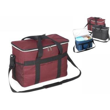 Imagem de Bolsa termica Academia 33 litros Marmiteira Bag Lanches Quentinhas Cooler Trabalho Viagem Academia Marmita (VERMELHO)
