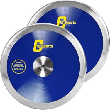 Imagem de AKABIKE Disco de arremesso de 2 peças - Disco oficial de atletismo de alta rotação, baixa rotação para lançadores de ensino médio e faculdade - Disco de treino e competição ao ar livre (1,0 kg / 1,6
