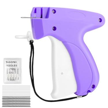 Imagem de Pistola de costura para fixador rápido de roupas e pistola de etiquetagem com 6 agulhas 2500 preto + 2500 fixadores brancos, ferramenta de costura portátil para reparos instantâneos, acolchoamento