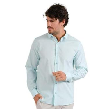 Imagem de Camisa Social Masc. ML Sibra Slim Fit Com Elastano ML3980S-Masculino