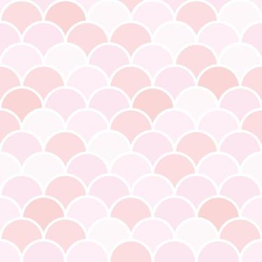 Imagem de Papel De Parede Adesivo Lavável Sala Escama Sereia Rosa 5m