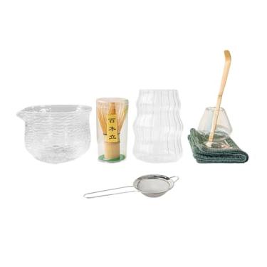 Imagem de Colaxi 7x Conjunto de Chá Matcha Cerimônia Acessórios e Colher de Chá Matcha Batedor Colher e Suporte Tigela Tradicional para Fazer em Família