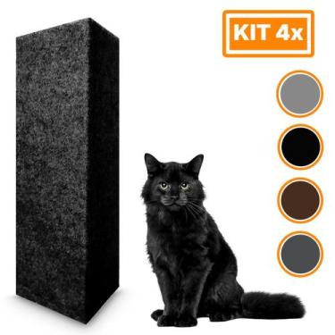Imagem de Arranhador Para Gatos Protetor Canto Sofá Carpete Kit Com 4 Peças - Ya