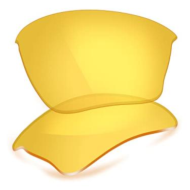 Imagem de ThunderClap Lentes de policarbonato de substituição para óculos de sol Oakley Half Jacket XLJ - Amarelo cristal