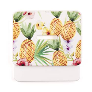 Imagem de Corta Pac Naxos – Abridor de Embalagens Longa Vida, Sachês e Sacos Plásticos com Ímã Decorativo de Geladeira com Porta-Recados – Prático, Seguro e Estampas Sortidas Tema: Abacaxi.