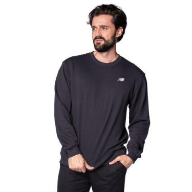 Imagem de Casaco Masculino Moletom New Balance Preto, Preto, GG
