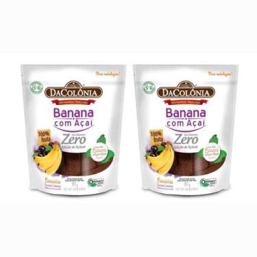 Imagem de kit 2 Bananinha com Açaí S/ Açúcar Orgânica DaColônia - 300g