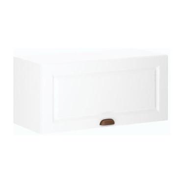 Imagem de Armário Aéreo Projetado 80cm 1 Porta Basculante Cristal Luciane, Branc