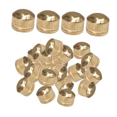 Imagem de Fenteer 100 peças de tampas de parafuso M4 para fixação de luminárias, porcas, ferragens para luminárias de teto, pendentes, lustres, luminárias de chão, Ouro