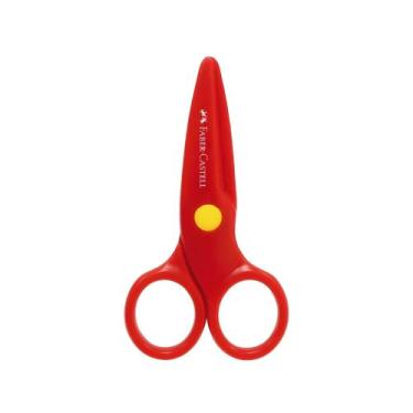 Imagem de Tesoura Escolar Super Segura Cartela Faber-castell - FABER CASTELL LIN