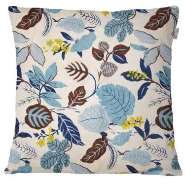 Imagem de Capa de Almofada Folhagem Céu Azul 45x45cm - Sua Casa Decor