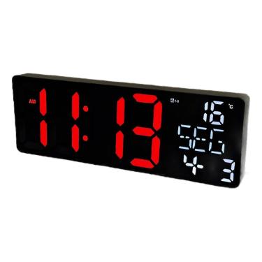 Imagem de Relógio De Parede E Mesa Led Digital Com Luzes Ambiente 32cm