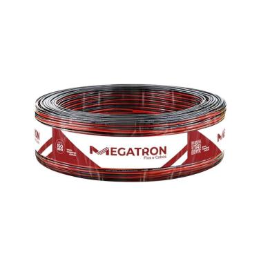 Imagem de Cabo para Som Megatron 2X0,75mm 100m Bicolor Preto/Vermelho