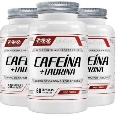 Imagem de KIT 3X Cafeína + Taurina 60 cápsulas - FNB Sports