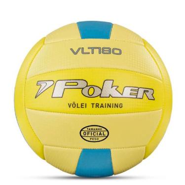 Imagem de Bola De Vôlei Poker Training VLT 180, Unico, Amarelo, Azul