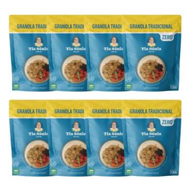 Imagem de Tia Sônia, Kit 8 Granola Integral Zero Adição Açúcar Tia Sônia 200g cad