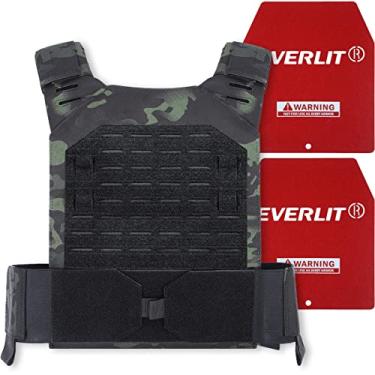 Imagem de EVERLIT Colete Ponderado Ajustável 14 Lbs/20 Lbs, Peso Incluído, Para Treinamento De Peso Corporal, Treino De Fitness, Corrida Para Homens E Mulheres