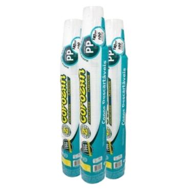 Imagem de Tira de Copo Descartável com 100 unidades Branco 180 ml Copozan
