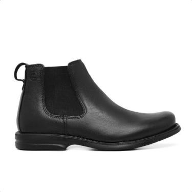 Imagem de Bota Botina Em Couro Chelsea Atrevidu's Country Cano Médio, Preto, 40