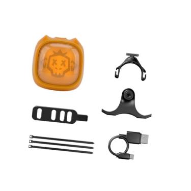 Imagem de simhoa Luz traseira para bicicleta, lanterna traseira para bicicleta Expression, luz de advertência para equipamentos leves para adultos, à prova d'água, Amarelo