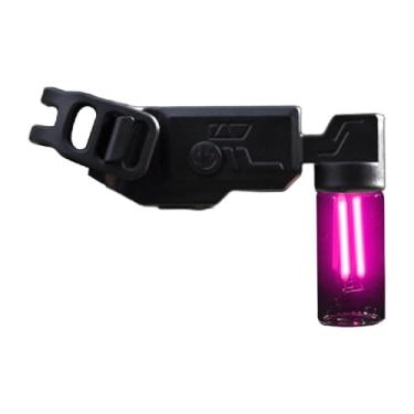 Imagem de Dynwave Lanterna traseira de bicicleta, luz de aviso noturno, luz traseira ajustável, lanterna para ciclismo, acessórios para viagem, Rosa Vermelha