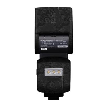 Imagem de HVL-F60RM Película de vinil anti-arranhões Casaco protetor de câmera Flash Adesivo Wrap Film Body Protector Decalque Skin para Sony HVL-F60RM (onda preta)