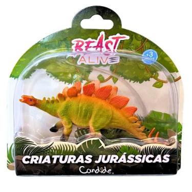 Imagem de Dinossauro Beast Alive Criaturas Jurássicas Stegosaurus - Candide