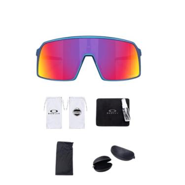 Imagem de Oakley Óculos de sol Sutro OO9406 Shield | inclui kit de limpeza e micro bolsa Black Flag Outfitters, Cor azul ciano fosco/Prizm Road, 137 MM