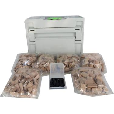 Imagem de 576794 Domino Tenons Sortido Systainer Substituição Festool 576794 Domino Sortido em Caixa Systainer DS 4/5/6/8/10 Conjunto de 1060 peças, 576794 DF 500 Q Dominó Tenons Sortidos Systainer