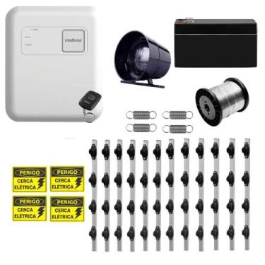 Imagem de Kit Completo Cerca Elétrica ELC 5001 Industrial Intelbras até 40 metro
