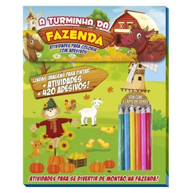 Imagem de Turminha da Fazenda - Atividades para Colorir com Adesivos