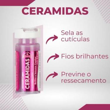 Imagem de Ampola Ceramidas Sela as cúticulas - Kit com 12 Unidades Dermabel