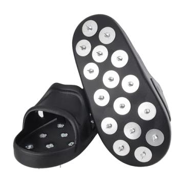 Imagem de Anskyloe Tênis de ponta de concreto autonivelante com tinta epóxi e cimento, design sem necessidade de montagem, sapatos com pontas de piso epóxi - grande preto